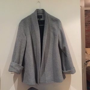 Intermix Gray coat with belted tie size P